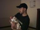 Me holding Ace minutes after birth.