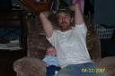 Me and Ace relaxing after a hard day working in the yard.