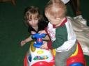 Ace On His Truck With Olivia Watching