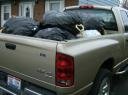 Aluminum Cans Loaded Into The Truck
