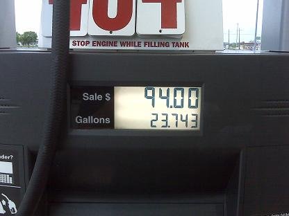 The gas prices make me cry big crocodile tears!