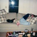 Jared and Buddy Lounging On The Couch Jared and Buddy Lounging On The Couch