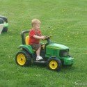 Ace Riding His John Deere Ace Riding His John Deere
